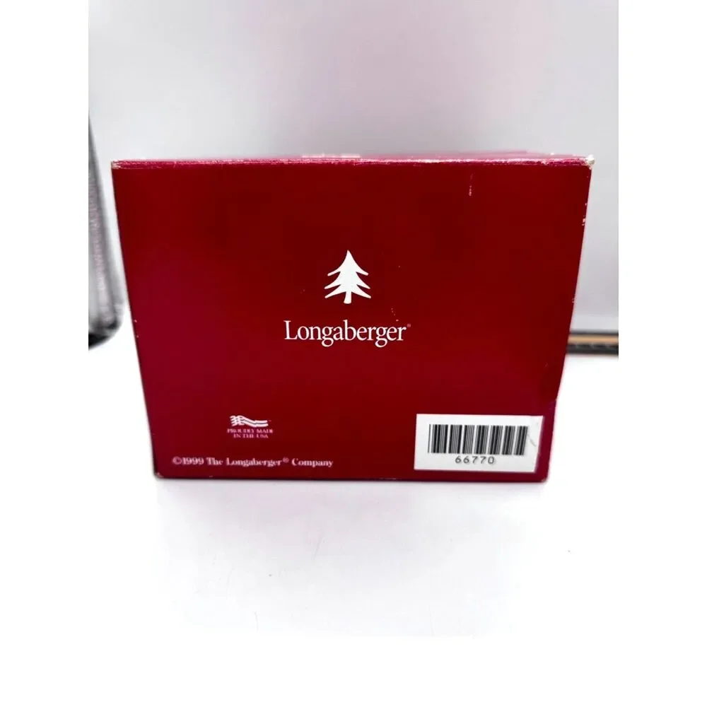 Longaberger Tree Trimming Collection 1999 Mini Basket Peppermint